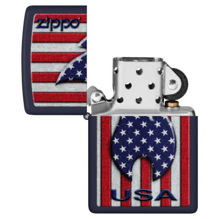 Запальничка Zippo 239 Zippo Patriotic Flame Design 48560 