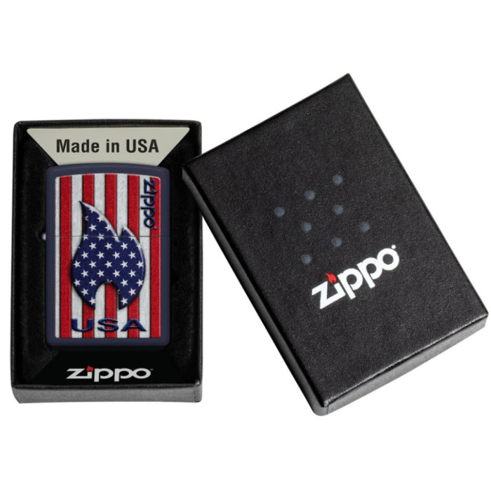 Запальничка Zippo 239 Zippo Patriotic Flame Design 48560 
