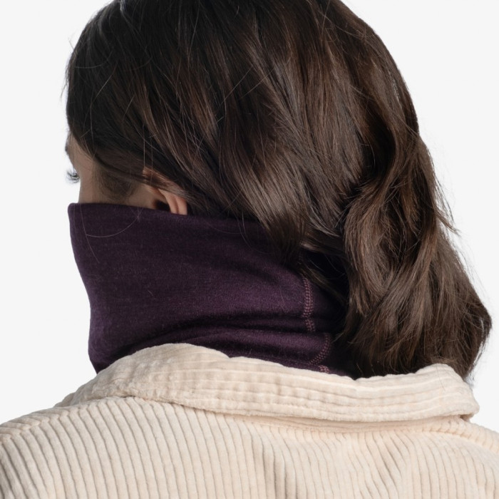 Шарф-труба Buff Heavyweight Merino Wool solid deep purple 