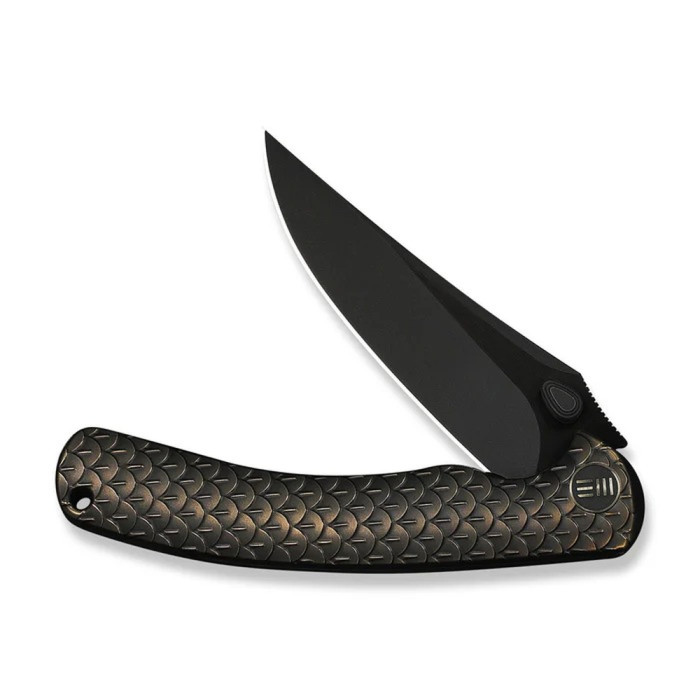 Ніж складаний туристичний Weknife Dracarys, (9.1 см) Böhler M390 / титан 6AL4V бронзовий/чорний 