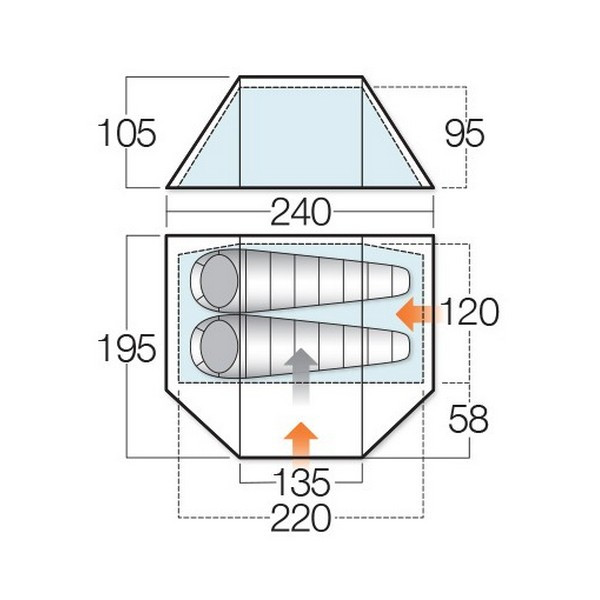 Намет Vango Delta Alloy 200 