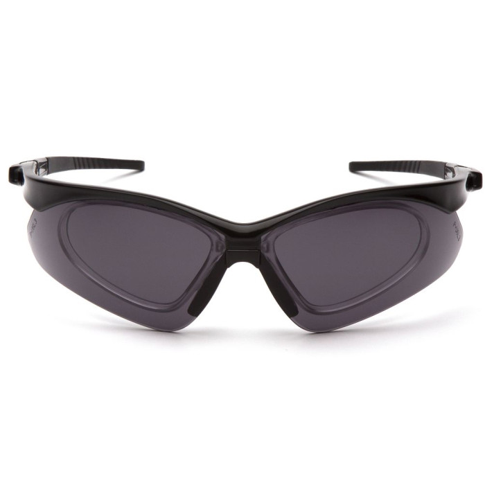 Окуляри Pyramex PMXTREME RX (gray) Anti-Fog чорні з діоптричною вставкою 