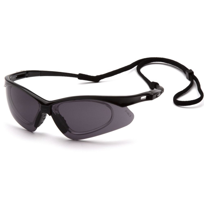 Окуляри Pyramex PMXTREME RX (gray) Anti-Fog чорні з діоптричною вставкою 