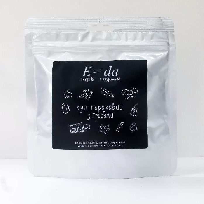 Суп гороховий з грибами E=da (E=da-3) 