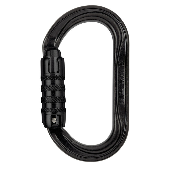 Карабін сталевий Petzl OXAN triact-lock steel black 
