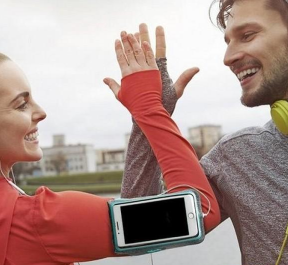 Чохол для телефону на руку Naturehike Sport arm bag L (6 inch) NH18B020-B Помаранчевий 