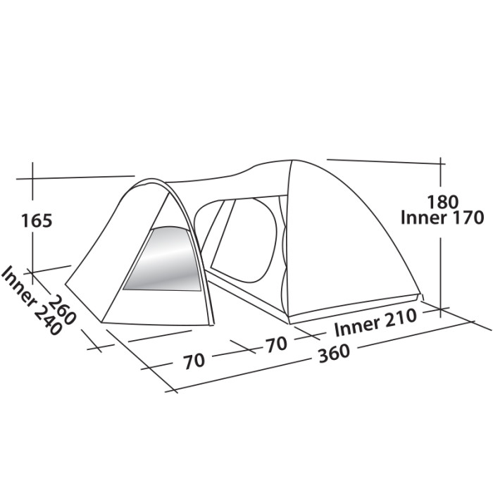 Намет Easy Camp Blazar 400 Gold Red (120400) 