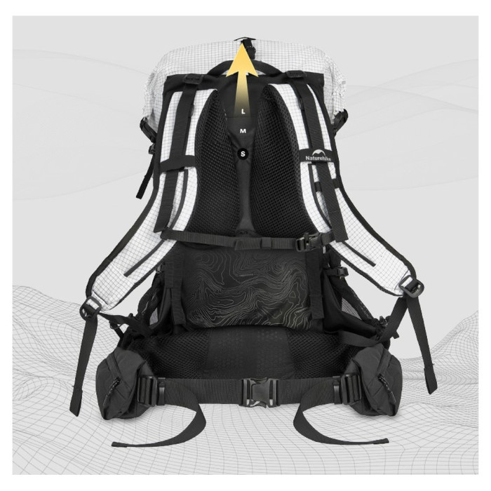 Рюкзак туристичний Naturehike Helium CNK2450XB016, 40 л, чорний, L 