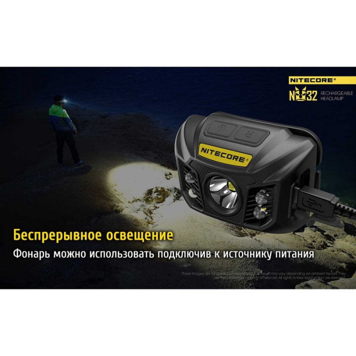 Ліхтар налобний Nitecore NU32 
