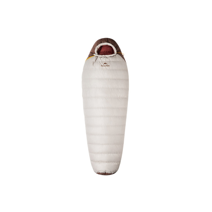 Спальник з натуральним пухом Naturehike Snowbird CNK2550WS014, p-р M, коричневий 400 г 