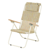 Складне крісло-шезлонг Vitan ясен, d 20мм (текстилен Помаранчевий)