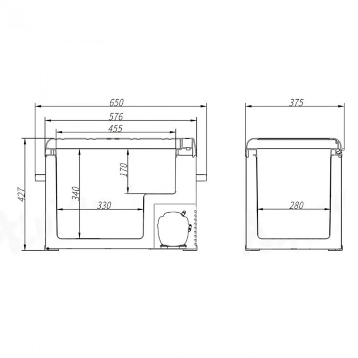Портативний холодильник Brevia 40L, 22440 