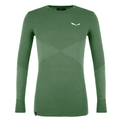 Термофутболка чоловіча Salewa ZEBRU RESPONSIVE L/S TEE - зелена, S