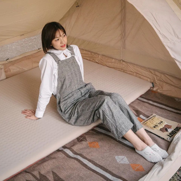 Матрац cамонадувний 6 см одинарний Naturehike NH21FCD11, бежевий 