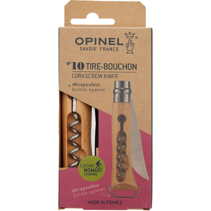 Ніж Opinel №10 VRI Corkscrew+Bottle Opener 