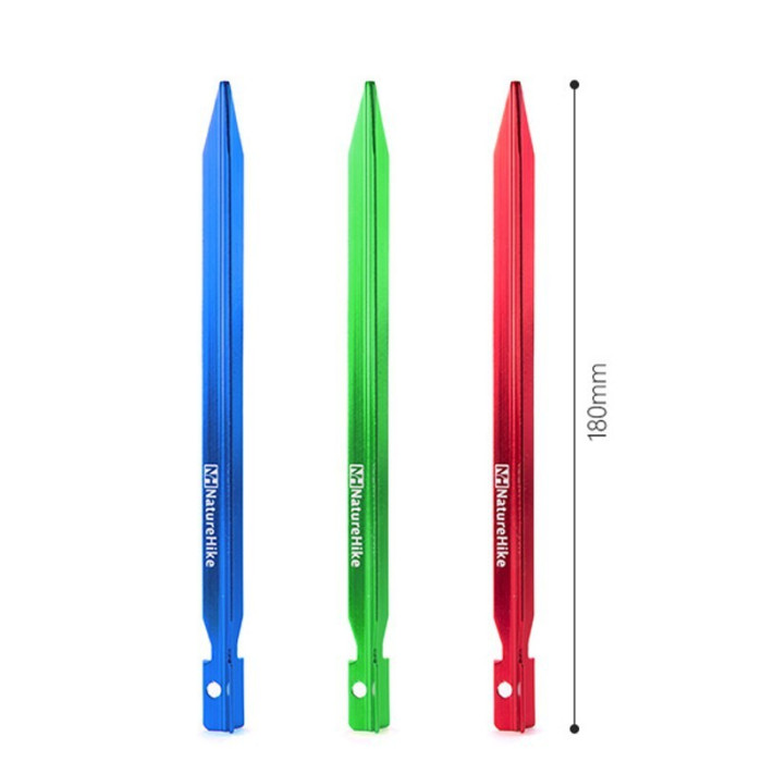 Кілочки Naturehike V-подібні 180 мм (8 pack) blue NH15A005-I 