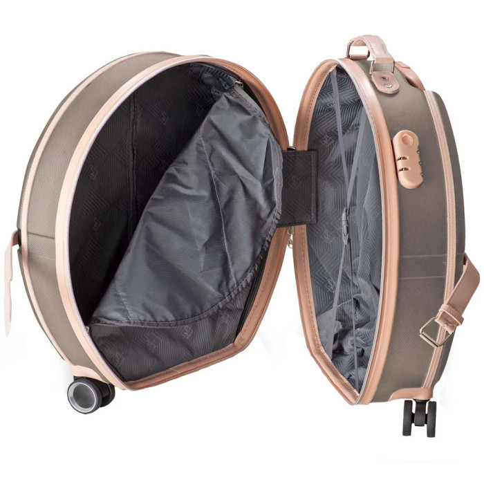 Валіза Semi Line 20" (S) Brown/Pink Cream (T5673-2) 