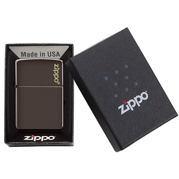 Запальничка Zippo Reg Brown Matte Logo (49180ZL) 