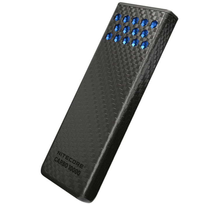 Зовнішній зарядний пристрій Power Bank Nitecore CARBO 10000 GEN2 (30W, QC 3.0, 10000mAh), чорно-синій 