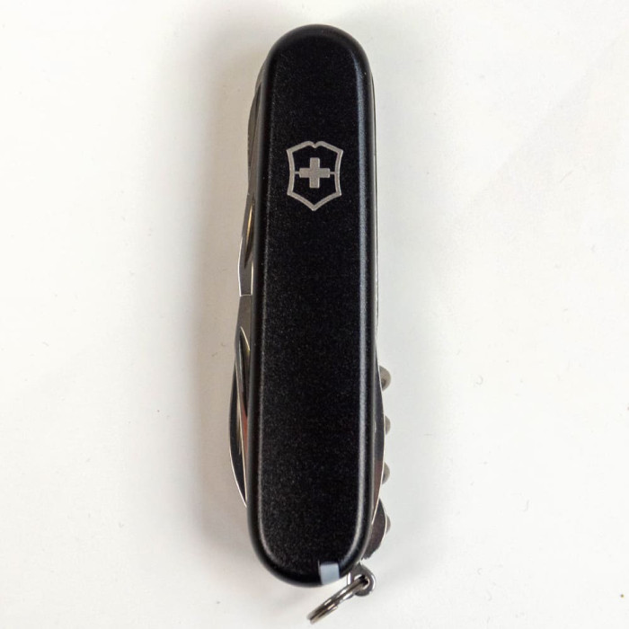 Складаний ніж Victorinox HUNTSMAN MAT чорний матовий лак 