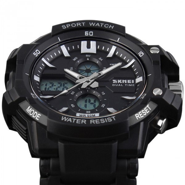 Годинник Skmei 0990 Black-White 