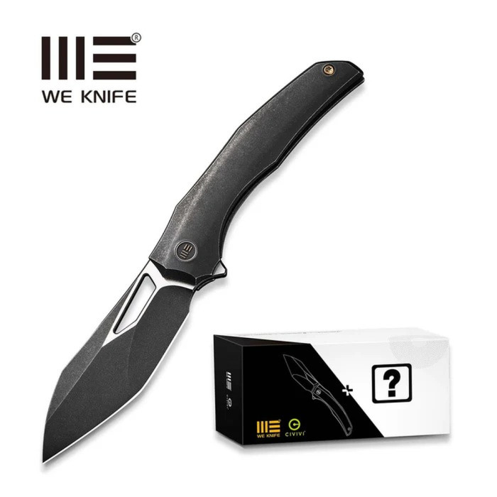 Ніж складаний туристичний Weknife Ignio Mystery Box, (8.4 см) CPM 20CV / титан 6AL4V чорний 