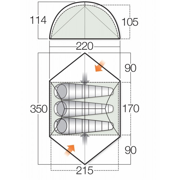 Намет Vango Zephyr 300 