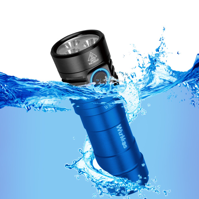 Ліхтар Wurkkos WK30 Rechargeable LH351D /Red Light /UV Light, чорний 