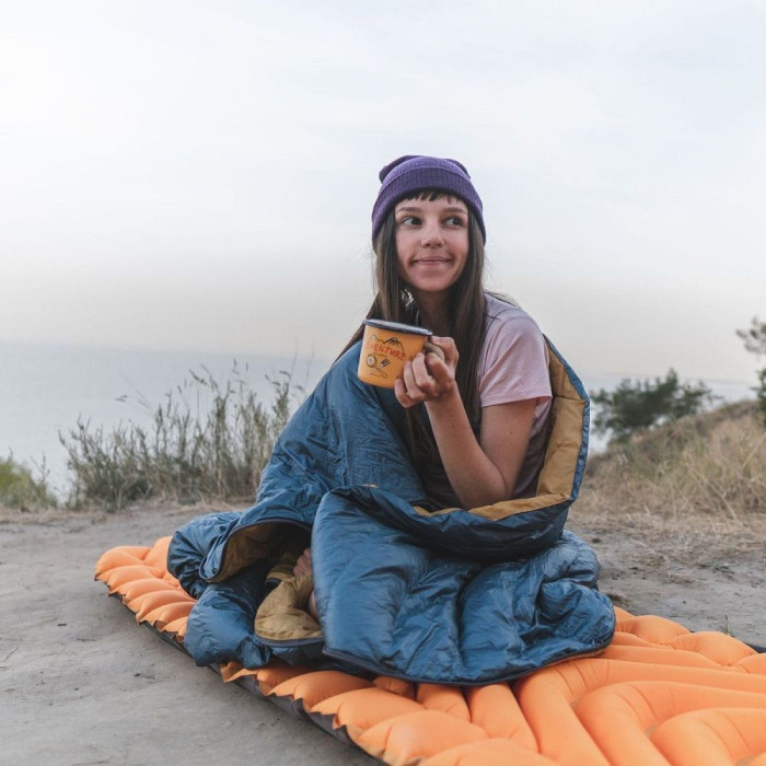 Спальник-ковдра Пухова Turbat POLONYNA blue /yellow-Синій /Жовтий-UNI 