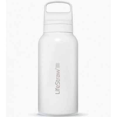 Пляшка-фільтр для води LifeStraw Go SS Filter Bottle, 1 л, Polar White (LSW LGV41SWHWW)