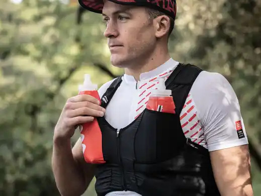 Фляга CS ErgoFlask 600mL, Red, Valve + Long Tube 