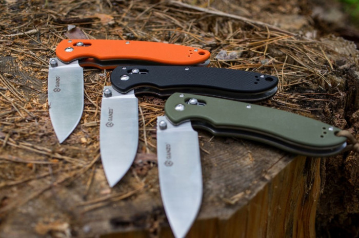 Ніж складаний Ganzo G740-BK чорний (Пошкоджена упаковка / перезібрано руків'я) 