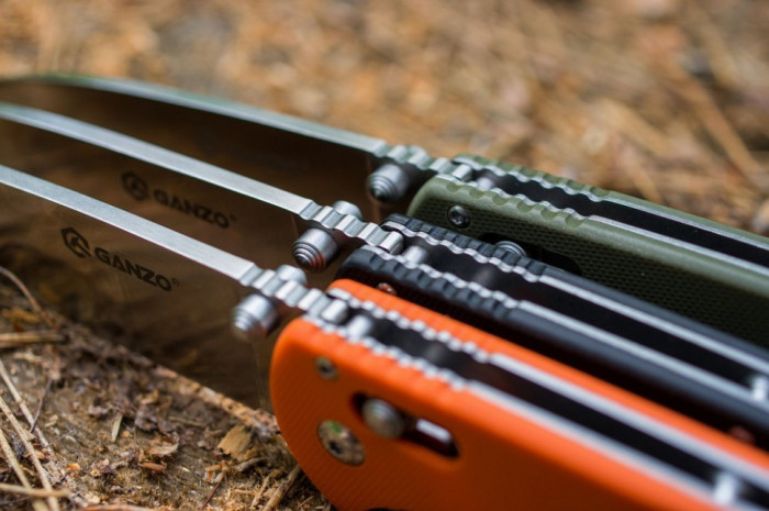 Ніж складаний Ganzo G740-BK чорний (Пошкоджена упаковка / перезібрано руків'я) 