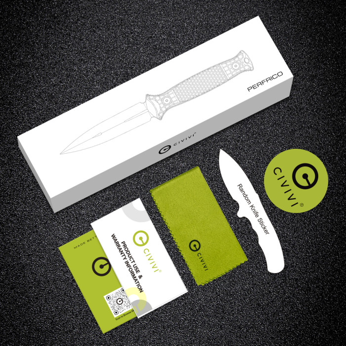 Ніж фіксований Civivi Perfrico C23026-1 з чохлом 