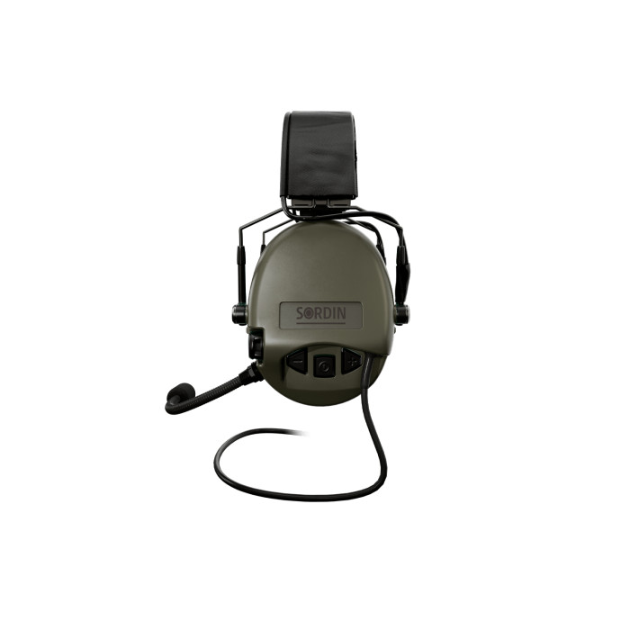 Навушники Sordin Supreme Mil CC Slim HB, зелені 
