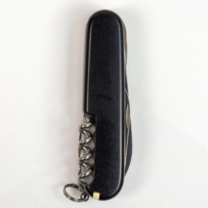 Складаний ніж Victorinox HUNTSMAN MAT чорний матовий лак з жовт.лого 