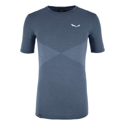 Термофутболка чоловіча Salewa ZEBRU RESPONSIVE S/S TEE - синя, XL