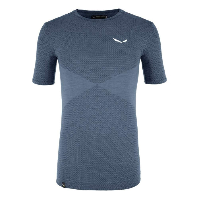 Термофутболка чоловіча Salewa ZEBRU RESPONSIVE S/S TEE - синя, XXL 