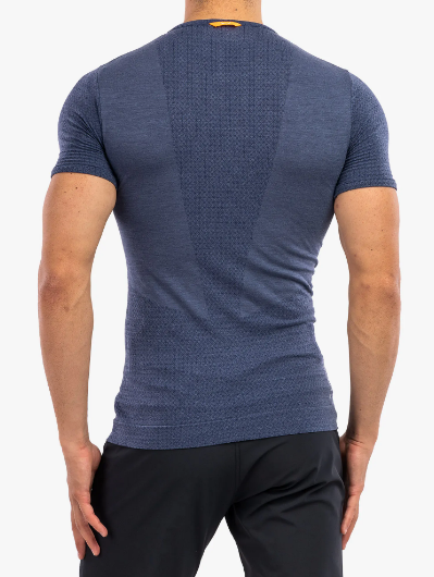 Термофутболка чоловіча Salewa ZEBRU RESPONSIVE S/S TEE - синя, XXL 