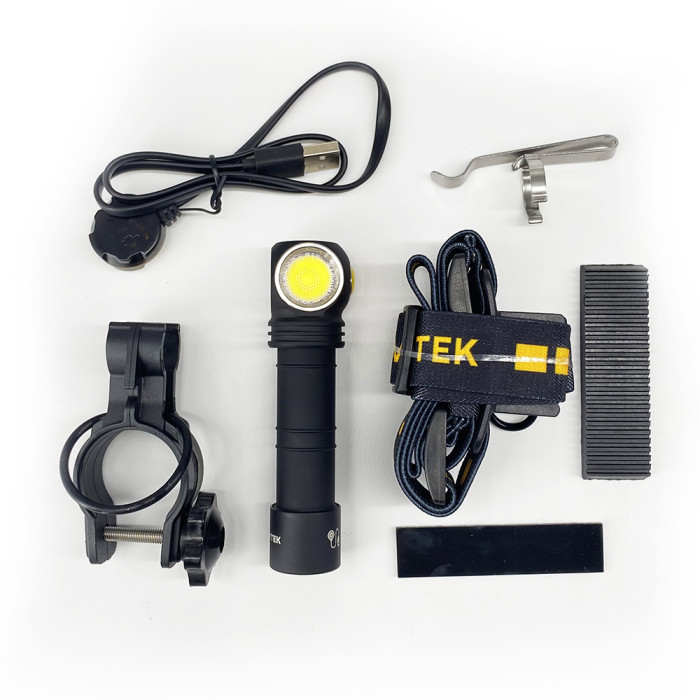 Мультифонар Armytek Wizard C2 Pro v4 магніт USB + ABM01 + 18650 XHP50. 2 теплий 