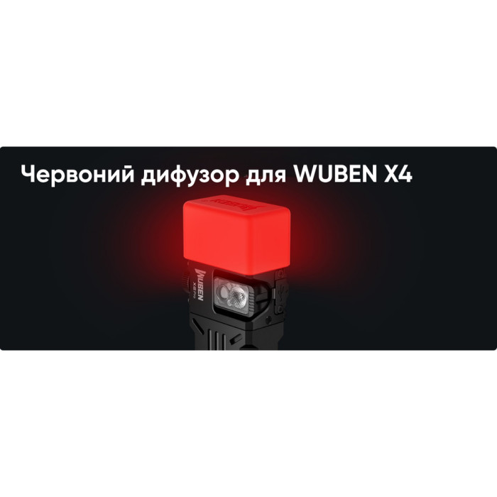 Розсіювач Wuben AC3 (X4), червоний 