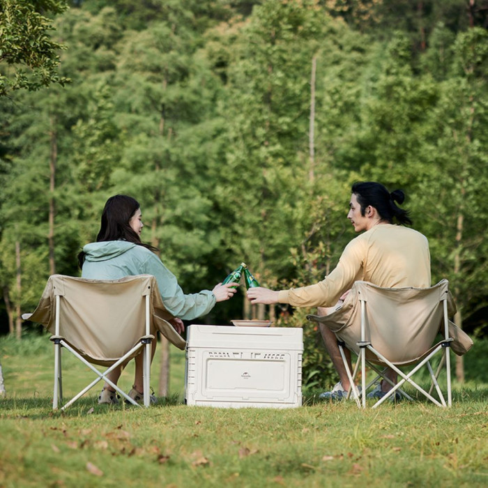 Стілець складаний Naturehike CNH23JU13002, графіт (Відкрита упаковка/розпорка зашитих кишень) 