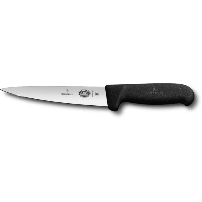 Універсальний ніж для м'яса Victorinox FIBROX 18см чорн 5.5603.18 