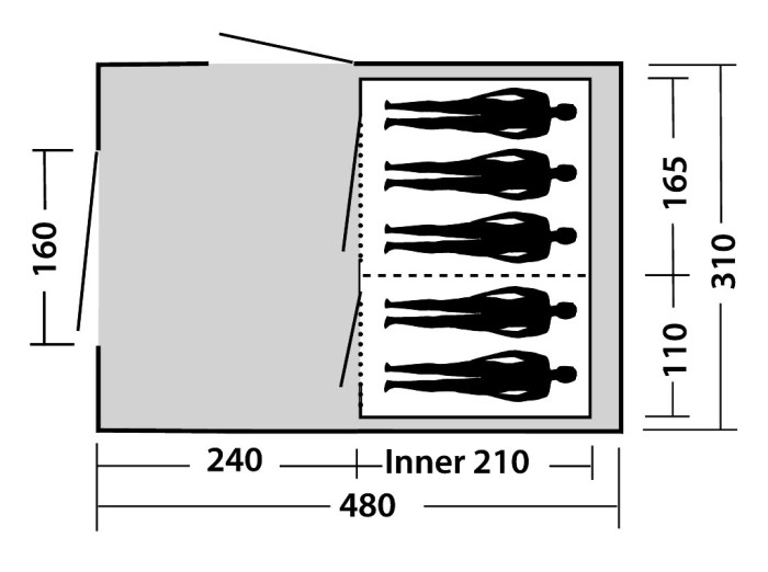 Намет Easy Camp Tempest 500, 43267 
