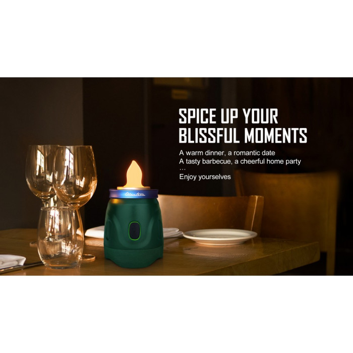 Ліхтар Olight Olantern Green дві насадки в комплекті, лампа /Свічка ц: зелений 