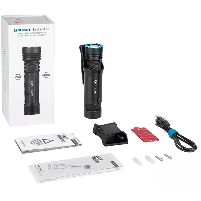 Ліхтар Olight Seeker 4 Pro CW, чорний