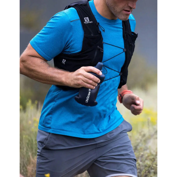 Пляшка-фільтр для води LifeStraw Peak Squeeze, 650 мл, Dark Mountain Gray (LSW LSPSFMLGRWW) 