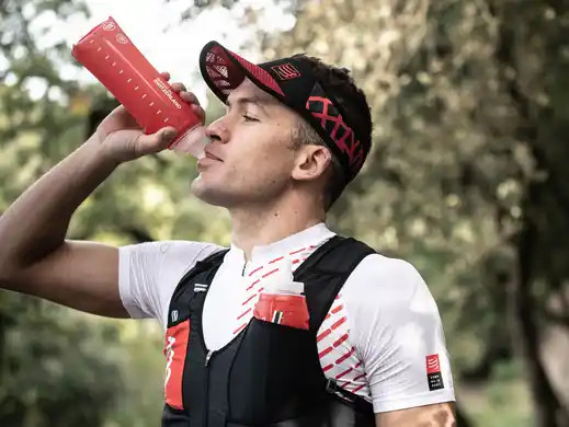 Фляга CS ErgoFlask 600mL, Red, Valve + Short Tube 