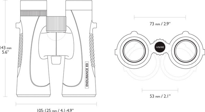 Бінокль Hawke Endurance ED 8х42 black 