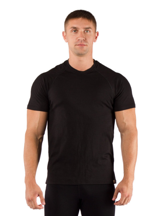 Футболка чоловіча Lasting Quido, чорна, L 